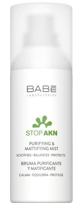 Babé Laboratorios STOP AKN Purifying Mattifying Mist ingredients