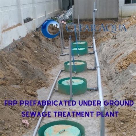 Completes Civil Work With Installation Frp Underground Sewage Treatment