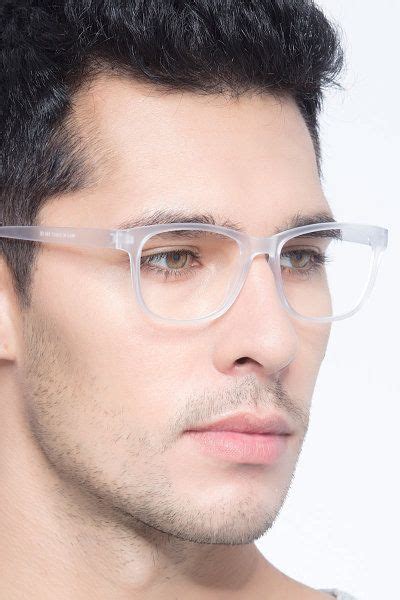 Milo Square Frosted Clear Full Rim Eyeglasses Eyebuydirect Eyeglasses Prescription