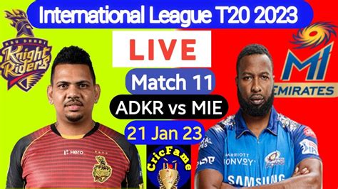 Mi Emirates Vs Abu Dhabi Knight Riders International League T