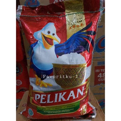 Jual Beras PELIKAN Punel Kristal Kepala Premium 10 Kg Shopee Indonesia