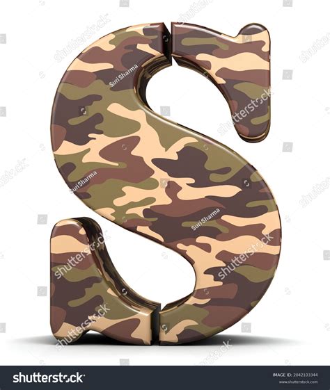 Military Stencil Alphabet Isolated On White Stock Illustration ...