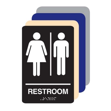 Ada Restroom Sign Unisex 6 X 9 Advanced Sign