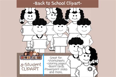 STUDENT CLIPART Graphic by Depictedsouldesignstudio · Creative Fabrica