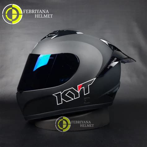 Jual Helm Kyt R Black Doff Paket Ganteng Indonesia Shopee Indonesia