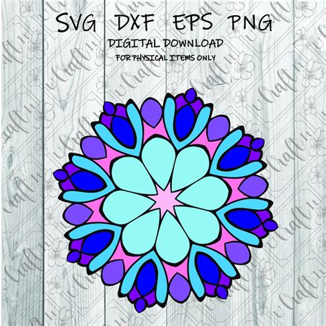 Mandala Svg Mandala Clipart Mandala Cut File Flower - Etsy