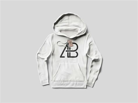 Free Hoodie With Tag Mockup (PSD)