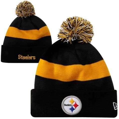 New Era Pittsburgh Steelers Fashion Sport Knit Hat Blackyellow