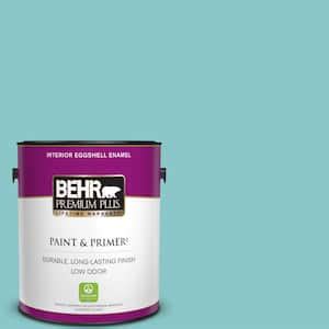 BEHR MARQUEE 1 Qt 510D 4 Embellished Blue Satin Enamel Interior Paint