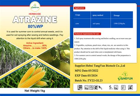 Popular Selective Herbicide Weedicide For Maize Atrazine 48wp