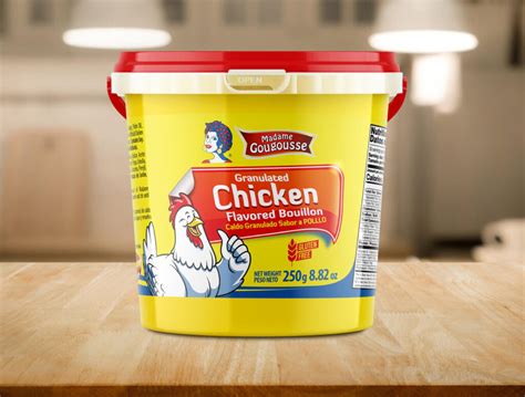 Madame Gougousse Granulated Chicken Flavored Bouillon FOOD PACKAGING