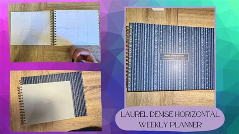 Horizontal Weekly Planner Overview Laurel Denise Planner YouTube