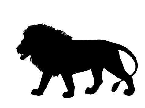 Clipart Silhouette De Lion Photo Stock Libre Public Domain Pictures