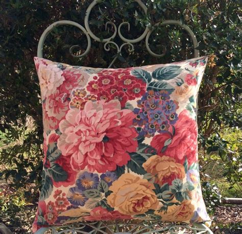 Sanderson Rose And Peony Vintage Floral Fabric Etsy