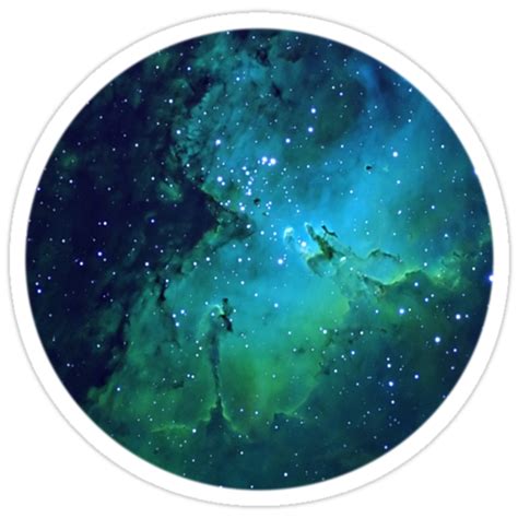 Nebula Circle Stickers By Philosopheme Redbubble