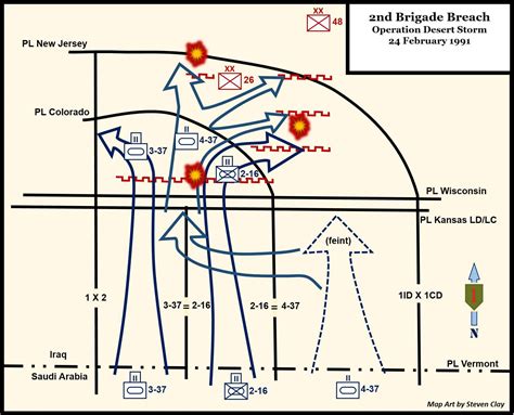 Operation Desert Storm, 2nd Brigade Breach 24 February 1991 | 16th Infantry Regiment Association