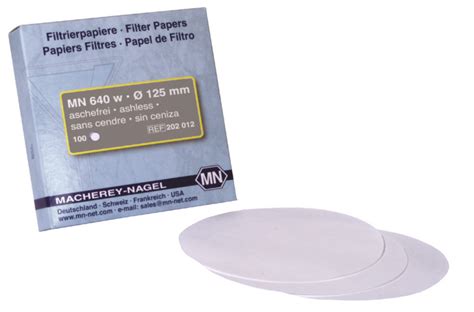 Filter Paper Circles Mn W Mm Pack Of Labfriend