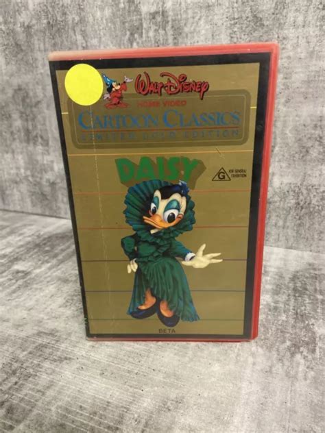 Walt Disney Cartoon Classics Daisy Vhs Movie Video Cassette Tape