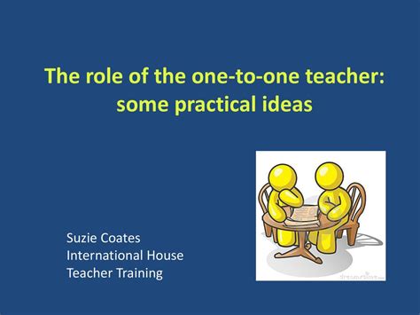 The Role Of The One To One Teacher Some Practical Ideas Ppt Download