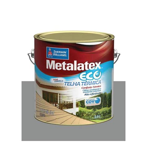 METALATEX RESINA ECO IMPERMEABILIZANTE CINZA 3 6L Baratão das Tintas