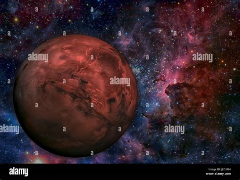 Sistema Solar Marte Es El Cuarto Planeta Desde El Sol Marte Es Un