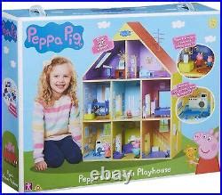 PEPPA PIG WOODEN PLAYHOUSE, Preschool Toy, Dolls House, Imaginative ...