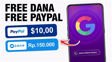 Paypal Gratis Usd Dan Saldo Dana Gratis Rp Aplikasi