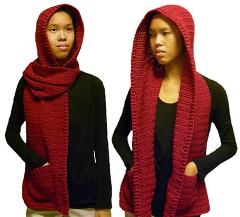 Ravelry Hooded Scarf Pattern By Rachel Choi