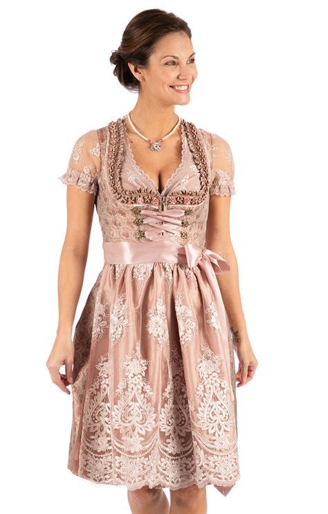 Marjo Mini Dirndl Tlg Cm Flicka Altrosa Alpenclassics De