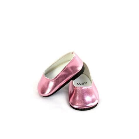 American Fashion World 18 Inch Doll Clothing Slip On Metallic Dress