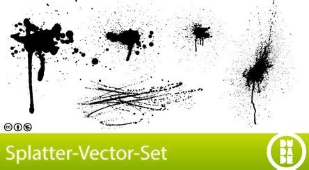 Free Splatter-Vector-Set Vector for Free Download | FreeImages