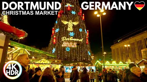 Dortmund Germany Christmas Market 4K HDR Walk 2022 Biggest