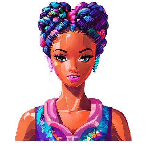 Dark Skin Goddess Barbie Graphic Creative Fabrica