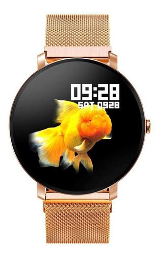 Relógio Pulso Inteligente K9 Pro Senbono Smartwatch Dourado