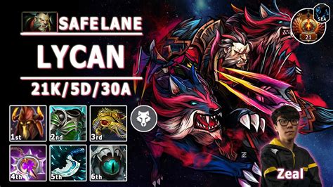 7 36a Lycan Safe Lane Carry Zeal Lycan Pack Leader Facet Build Dota