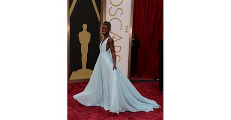 Lupita Nyongo In Light Blue Prada Dress At Oscars 2014 Popsugar Fashion Photo 9