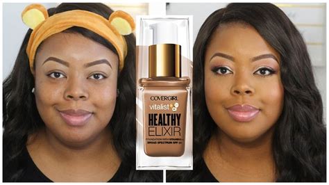 Covergirl Vitalist Healthy Elixar Foundation Review Demo First