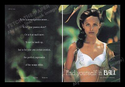 Bali Lingerie 1990s Print Advertisement Ad 2 Pages 1993 Bra In The Jungle EBay