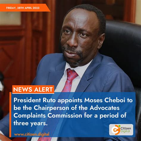 Citizen Tv Kenya On Twitter President Ruto Appoints Moses Cheboi To