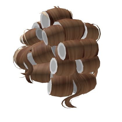 Huge Curlers Hairstyle In Brunette Blonde White Roblox
