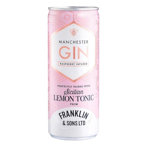 Manchester Gin Franklin Sicilian Lemon Tonic Premix 250ml