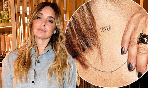 Louise Redknapp shows off new 'Lover' tattoo on her NECK | Daily Mail ...