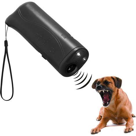 Noir Répulsif ultrasonique pour chien à LED répulsif ultrasonique 3