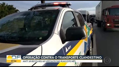 ANTT faz operação contra transporte pirata Bom Dia DF G1