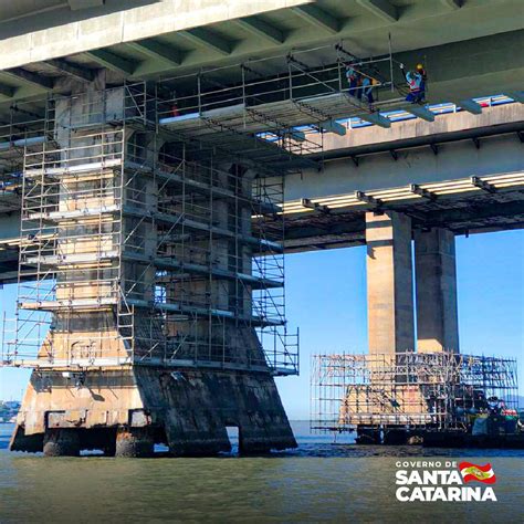 Fotos Obras de recuperação de blocos estruturais das pontes Pedro Ivo