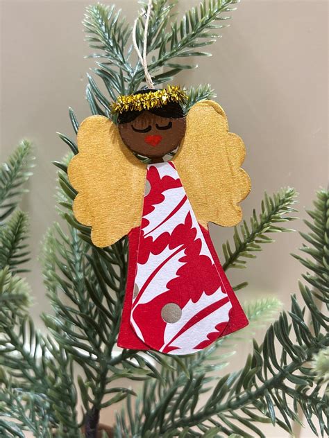 African American Christmas Angel Ornaments - Etsy