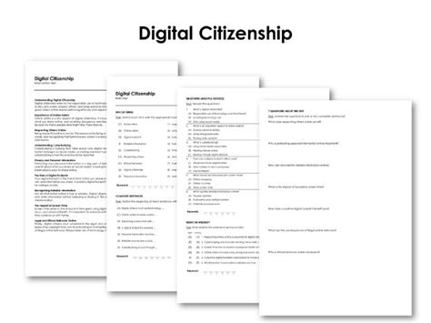 Digital Citizenship Teaching Resources