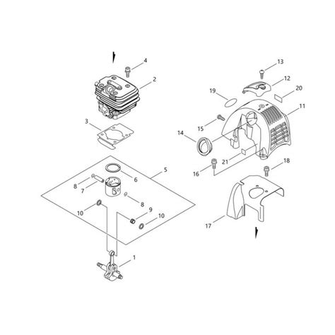 Cylinder Piston Crankshaft For Shindaiwa T Brushcutter L S Engineers