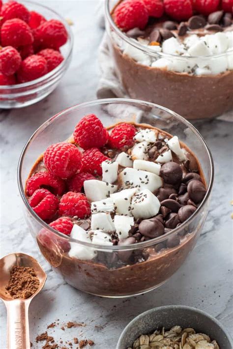 Brownie Batter Overnight Oats Eat Dessert Snack