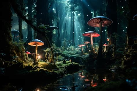 Premium Ai Image Enchanted Forest Generative Ai